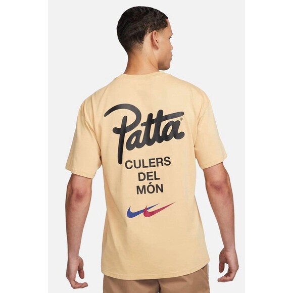 New Patta x Barcelona FC x Nike 'Culers del Mon' Tee Beige Sz XL FJ4208-252 NWT - Picture 1 of 6